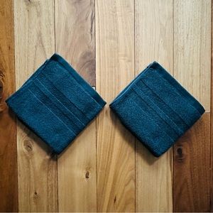 Ralph Lauren Payton Washcloth Loft Gray Set of 2 New With Tags